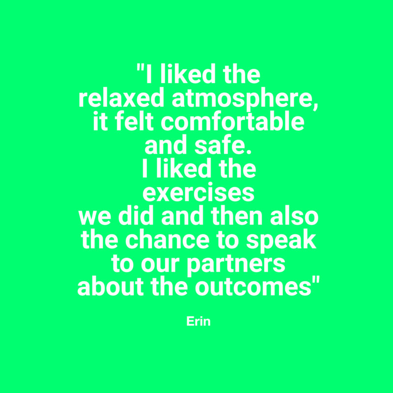 Awesome feedback from our first Turn On Your Relationship Workshop Awesome feedback from our first Turn On Your Relationship Workshop